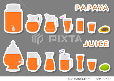 Illustration on theme big kit different types glassware Illustration on theme big kit different types glassware 139392542