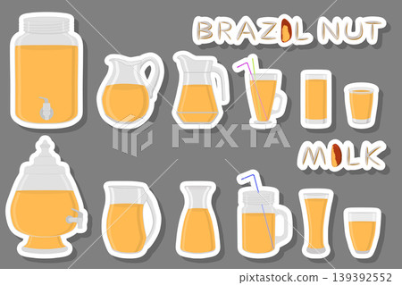 Illustration on theme big kit different types glassware Illustration on theme big kit different types glassware 139392552