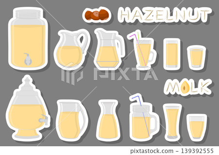 Illustration on theme big kit different types glassware Illustration on theme big kit different types glassware 139392555