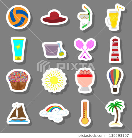 Vector icon illustration logo for set symbols on flat colored buttons Vector icon illustration logo for set symbols on flat colored buttons 139393107