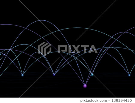 Network lines and light spots Network lines and light spots 139394430