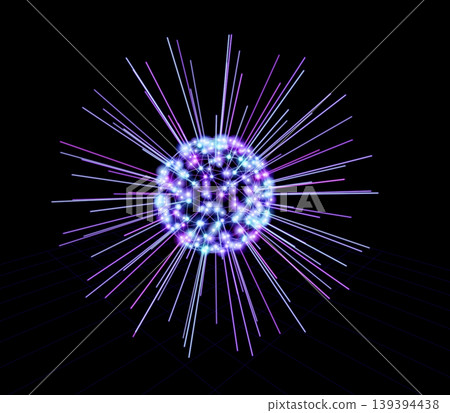 Glowing abstract sphere Glowing abstract sphere 139394438