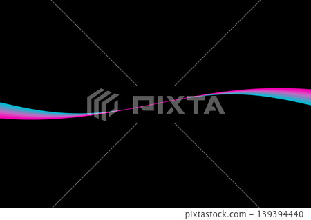 Gradient wavy line Gradient wavy line 139394440