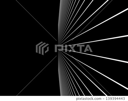 White radiation on a black background 139394443