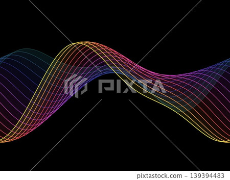 Colorful wavy lines Colorful wavy lines 139394483