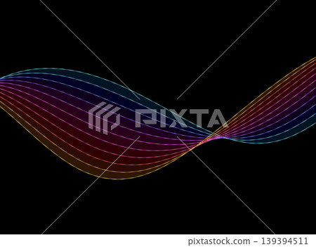 Colorful wavy lines Colorful wavy lines 139394511