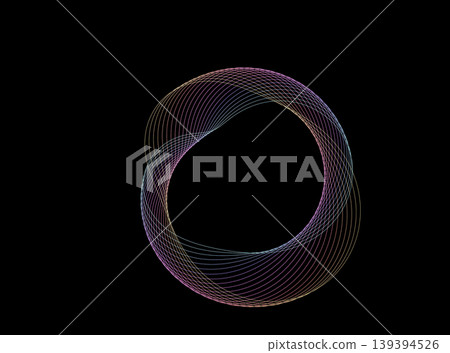 Rainbow-colored geometric pattern 139394526