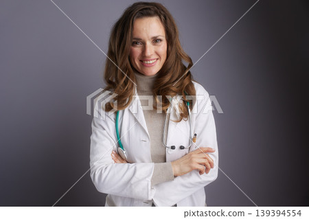 Professional Female Physician in Lab Coat 139394554