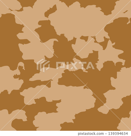 Military Camouflage Pattern. Seamless Vector Background with Brown Foliage Military Camouflage Pattern. Seamless Vector Background with Brown Foliage 139394634