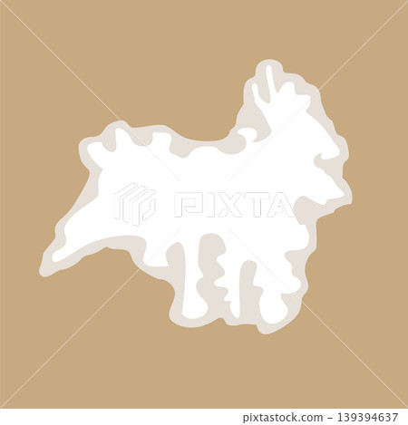 Cardboard with a hole. Ripped paper overlay. Cardboard with a hole. Ripped paper overlay. 139394637