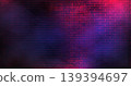 Dark Cyber Brick Wall Texture. Neon Glow Background 139394697