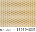 Counterfeit gold hexagon pattern background 139394835