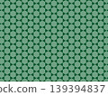 Dark green hexagonal pattern background 139394837