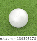 Football ball on a grass field 139395178