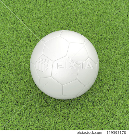 Football ball on a grass field 139395178