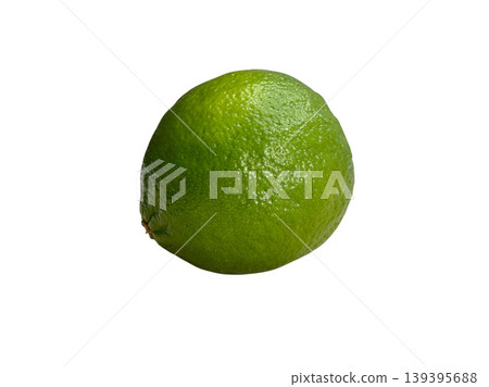 Whole green lime citrus fruit isolated on white Whole green lime citrus fruit isolated on white 139395688