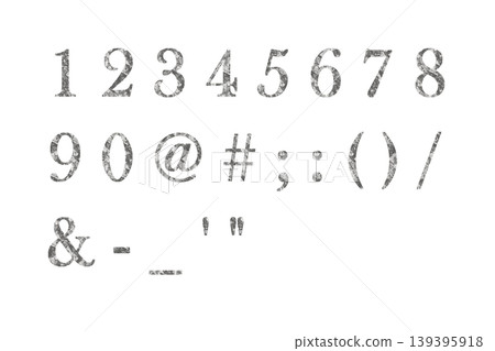 字母 6,數字,銀箔紋理 字母 6,數字,銀箔紋理 139395918