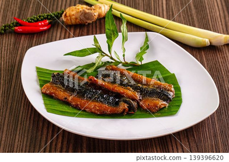Gourmet Grilled fresh eel fish Gourmet Grilled fresh eel fish 139396620