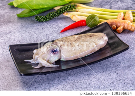 Raw fresh brown wild cuttlefish Raw fresh brown wild cuttlefish 139396634