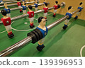 Close-up on the figures of a table football 139396953