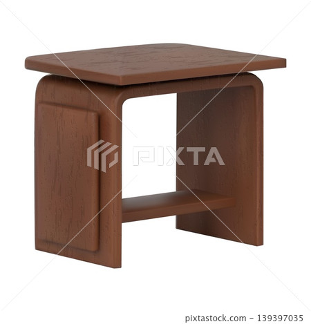 Service desk, desktop table vector 3D mockup, reception office furniture, promotional table counter, presentation stall 139397035