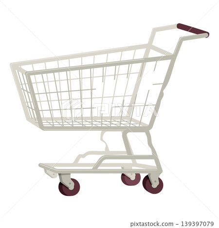 Old shopping cart, trolley flat vector icon, cartoon broken empty metal basket market container on wheels for purchases Old shopping cart, trolley flat vector icon, cartoon broken empty metal basket market container on wheels for purchases 139397079