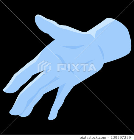 Magician hand in white glove, cartoon magician or illusionist arm showing mystery trick performance vector illustration Magician hand in white glove, cartoon magician or illusionist arm showing mystery trick performance vector illustration 139397259