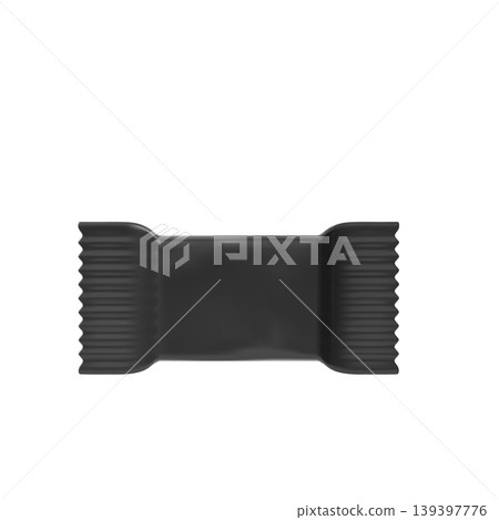 Protein bar package with black wrapper 3D vector mockup, flow packaging bars, candy, chocolate, waffles, fitness snack Protein bar package with black wrapper 3D vector mockup, flow packaging bars, candy, chocolate, waffles, fitness snack 139397776