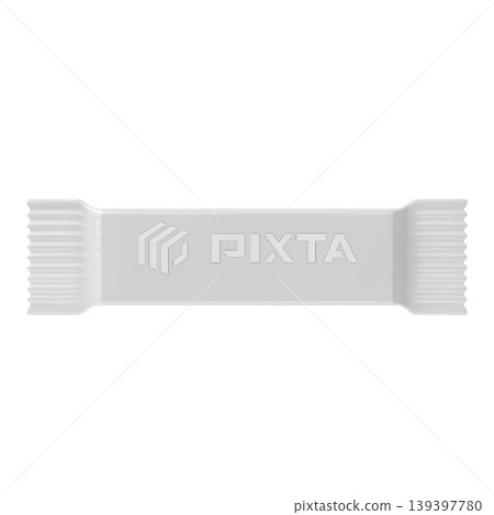 Protein bar package with white wrapper 3D vector mockup, flow packaging bars, candy, chocolate, waffles, fitness snack Protein bar package with white wrapper 3D vector mockup, flow packaging bars, candy, chocolate, waffles, fitness snack 139397780