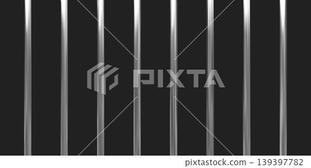 A realistic steel prison grate wallpaper with vertical bars on a black isolated background. A realistic steel prison grate wallpaper with vertical bars on a black isolated background. 139397782