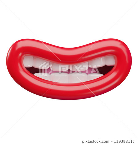 Smile mouth expression and talking, cartoon vector 3D mouth sync and articulation, open talking movement N letter sound Smile mouth expression and talking, cartoon vector 3D mouth sync and articulation, open talking movement N letter sound 139398115