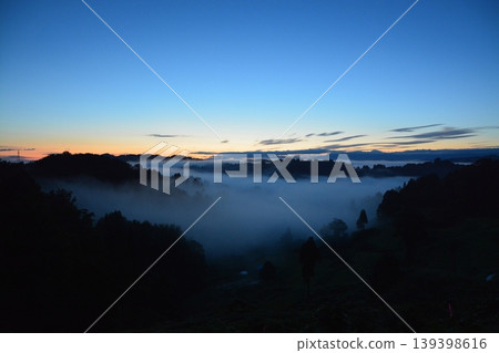 Dawn of Gamo Rice Terrace Undiscovered Morning glow Dawn of Gamo Rice Terrace Undiscovered Morning glow 139398616