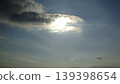 The sun shining through the clouds 139398654