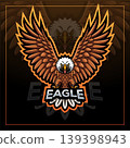Eagle esport mascot logo design  139398943
