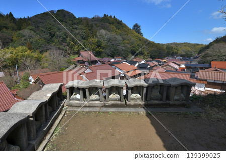 The townscape of the Omori district of the Iwami Ginzan Silver Mine, a World Heritage Site, and the view from Kanzeonji Temple. The townscape of the Omori district of the Iwami Ginzan Silver Mine, a World Heritage Site, and the view from Kanzeonji Temple. 139399025