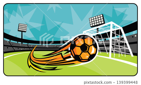 Soccer tournament event promotion banner punchy style have blank space. Soccer tournament event promotion banner punchy style have blank space. 139399448
