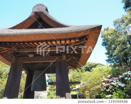 Kanagawa Prefecture, Kencho-ji Temple, Bell Tower, April Kanagawa Prefecture, Kencho-ji Temple, Bell Tower, April 139399486