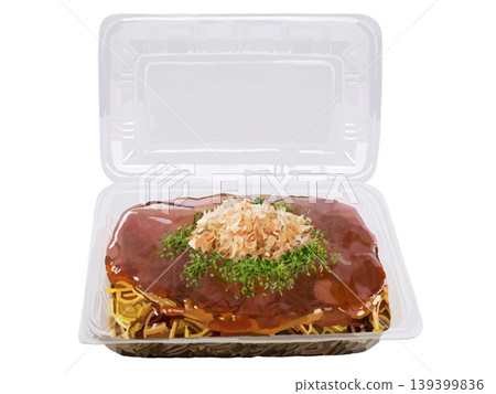 Modern-style okonomiyaki (opened package) Modern-style okonomiyaki (opened package) 139399836