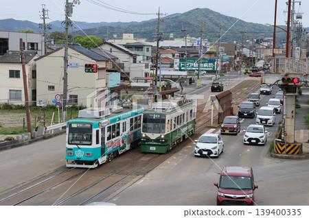 豐橋鐵道東田本線、東八町附近的列車 139400335