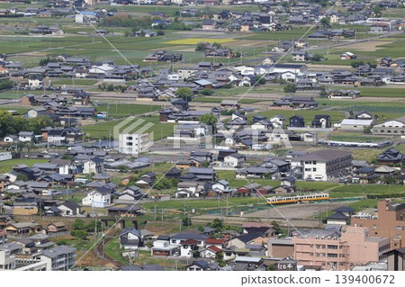Kotoden Railway running across the Sanuki Plain (Part 2) 139400672