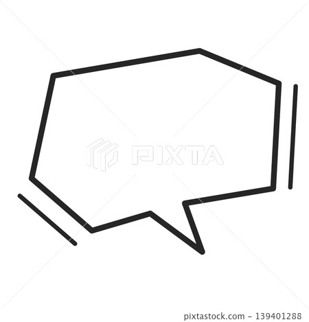 Speech bubble with a rigid image Speech bubble with a rigid image 139401288