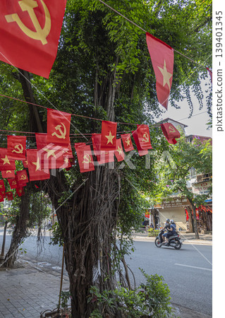 越南國旗、共產主義、社會主義 越南國旗、共產主義、社會主義 139401345