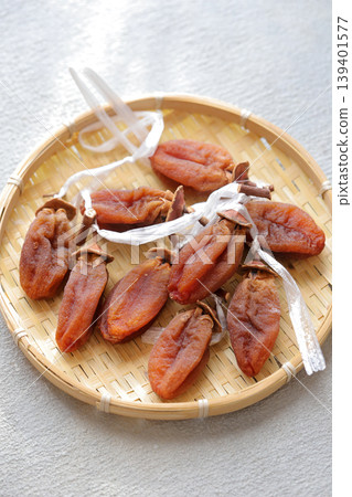 Handmade dried persimmon 139401577
