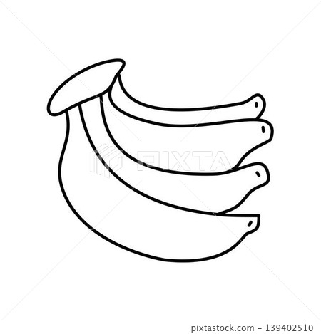 banana fruit outline coloring page banana fruit outline coloring page 139402510