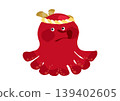 Octopus wearing a twisted headband 139402605