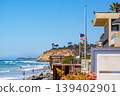 Scenic Shoreline with Rocks, Vegetation, and 139402901