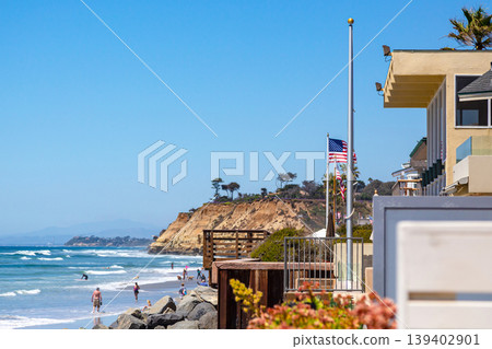 Scenic Shoreline with Rocks, Vegetation, and Scenic Shoreline with Rocks, Vegetation, and 139402901