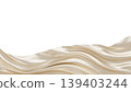 Luxury pearl fabric flowing with silk weave texture isolated on white background with copy space 3D render 139403244