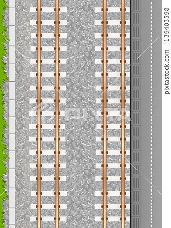 Railroad and home 139403598