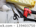 Essential Tools and Foam for Your Upholstery Projects and More 139403750